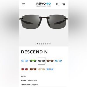 NWOT!! REVO Descend N Polarized Sunglasses